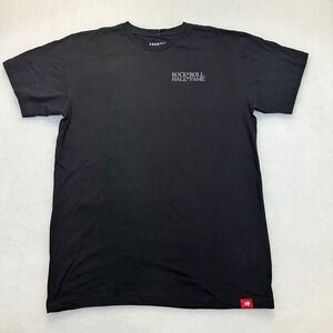 Sportiqe Rock & Roll Hall of Fame Long Live Rock & Roll T-Shirt Mens M Black